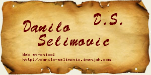 Danilo Selimović vizit kartica